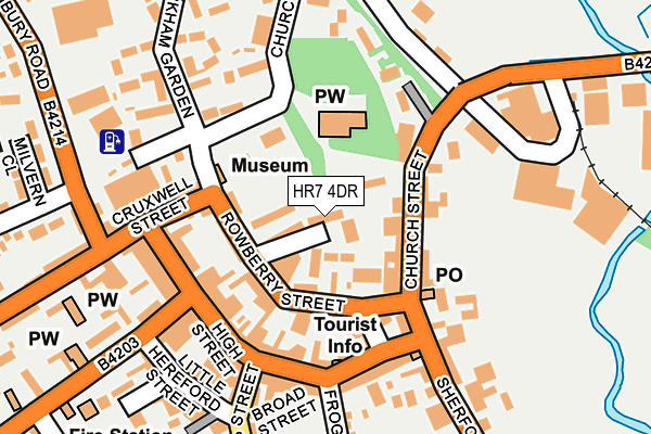 HR7 4DR map - OS OpenMap – Local (Ordnance Survey)