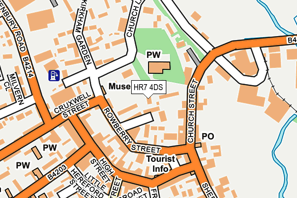 HR7 4DS map - OS OpenMap – Local (Ordnance Survey)
