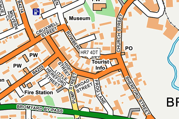 HR7 4DT map - OS OpenMap – Local (Ordnance Survey)