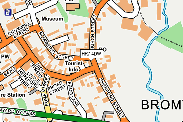 HR7 4DW map - OS OpenMap – Local (Ordnance Survey)