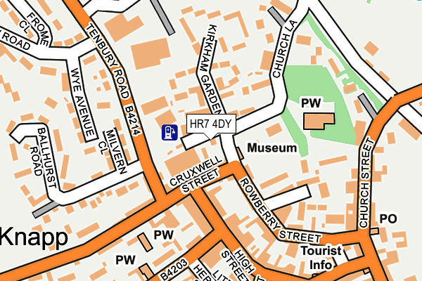 HR7 4DY map - OS OpenMap – Local (Ordnance Survey)