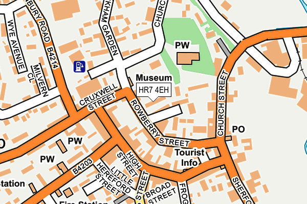 HR7 4EH map - OS OpenMap – Local (Ordnance Survey)