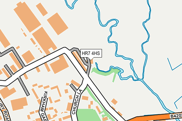 HR7 4HS map - OS OpenMap – Local (Ordnance Survey)