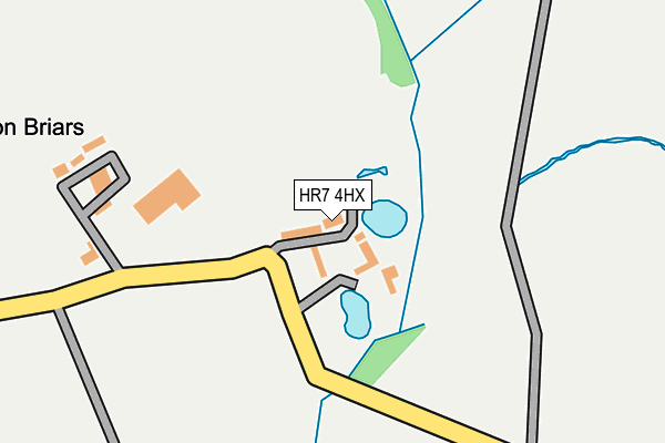 HR7 4HX map - OS OpenMap – Local (Ordnance Survey)