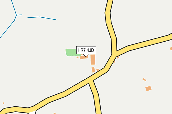 HR7 4JD map - OS OpenMap – Local (Ordnance Survey)