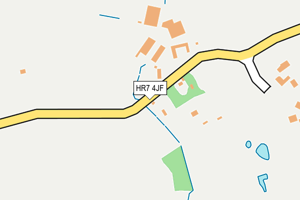 HR7 4JF map - OS OpenMap – Local (Ordnance Survey)