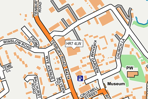HR7 4LW map - OS OpenMap – Local (Ordnance Survey)