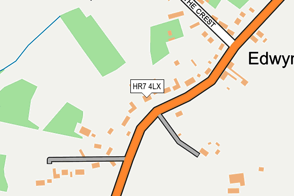 HR7 4LX map - OS OpenMap – Local (Ordnance Survey)