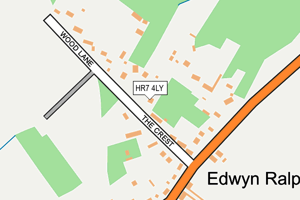 HR7 4LY map - OS OpenMap – Local (Ordnance Survey)
