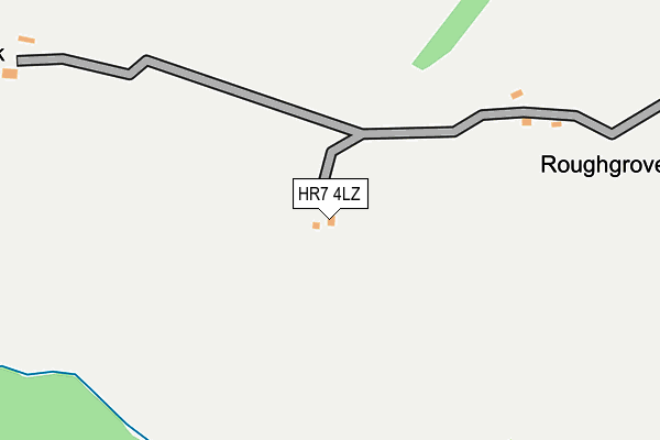 HR7 4LZ map - OS OpenMap – Local (Ordnance Survey)