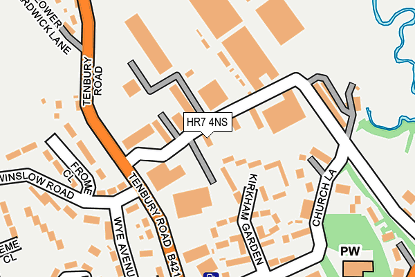 HR7 4NS map - OS OpenMap – Local (Ordnance Survey)