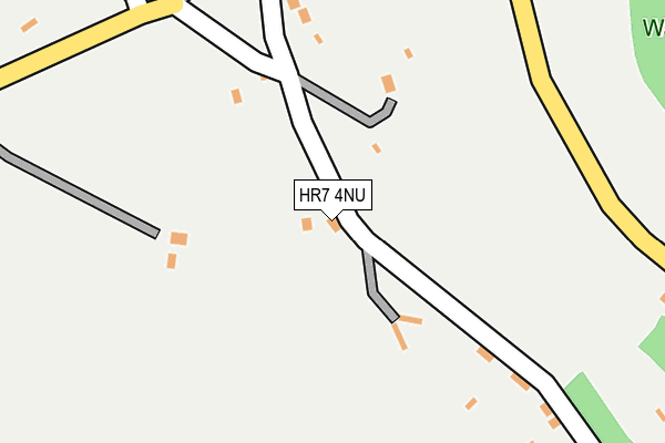 HR7 4NU map - OS OpenMap – Local (Ordnance Survey)
