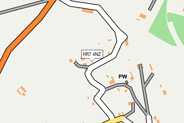 HR7 4NZ map - OS OpenMap – Local (Ordnance Survey)
