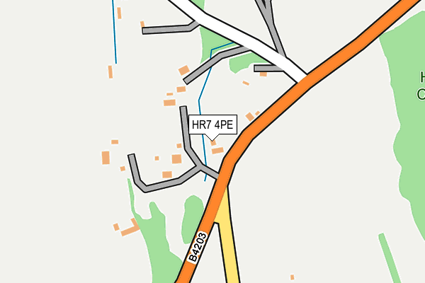 HR7 4PE map - OS OpenMap – Local (Ordnance Survey)