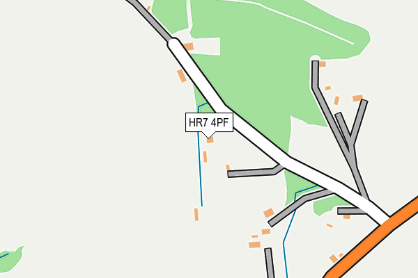 HR7 4PF map - OS OpenMap – Local (Ordnance Survey)