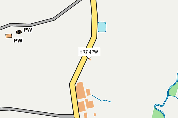 HR7 4PW map - OS OpenMap – Local (Ordnance Survey)