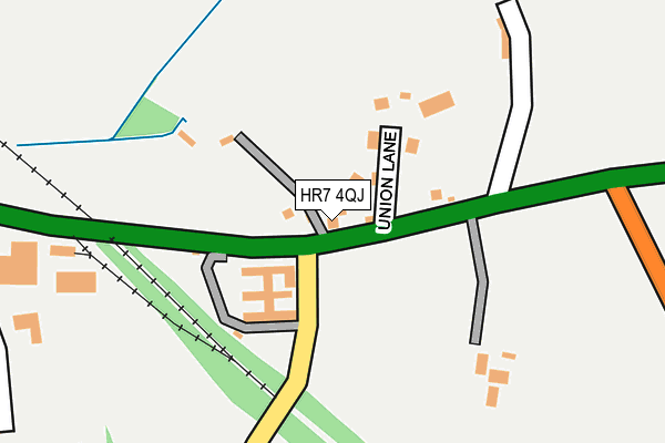 HR7 4QJ map - OS OpenMap – Local (Ordnance Survey)