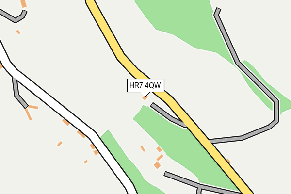 HR7 4QW map - OS OpenMap – Local (Ordnance Survey)