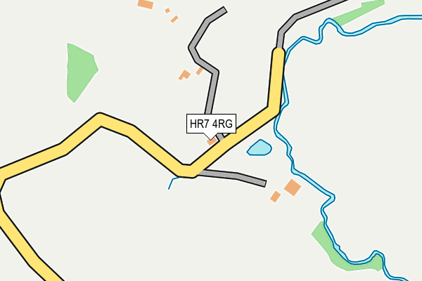 HR7 4RG map - OS OpenMap – Local (Ordnance Survey)