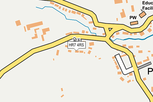 HR7 4RS map - OS OpenMap – Local (Ordnance Survey)