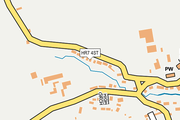 HR7 4ST map - OS OpenMap – Local (Ordnance Survey)