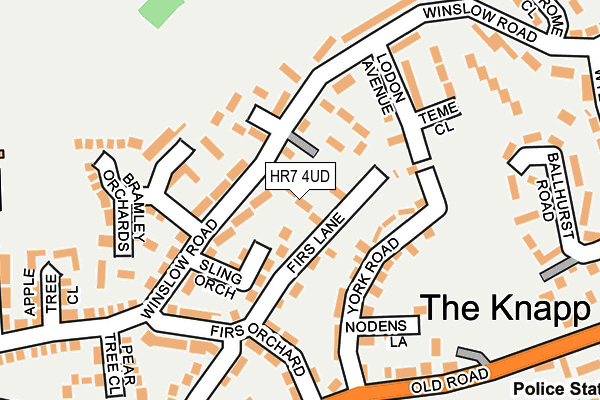 HR7 4UD map - OS OpenMap – Local (Ordnance Survey)