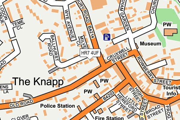 HR7 4UF map - OS OpenMap – Local (Ordnance Survey)