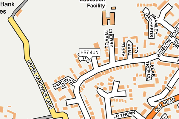 HR7 4UN map - OS OpenMap – Local (Ordnance Survey)