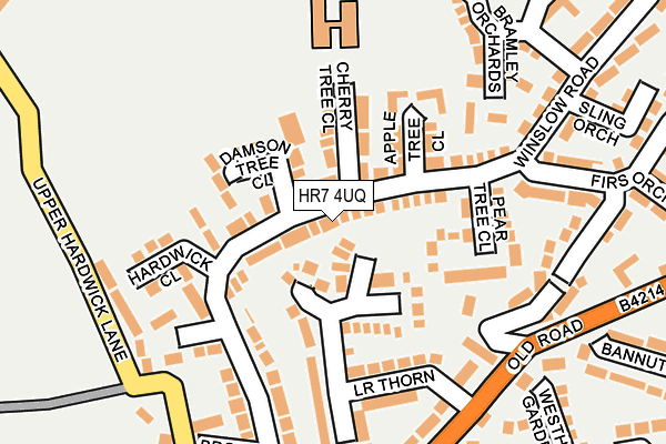 HR7 4UQ map - OS OpenMap – Local (Ordnance Survey)