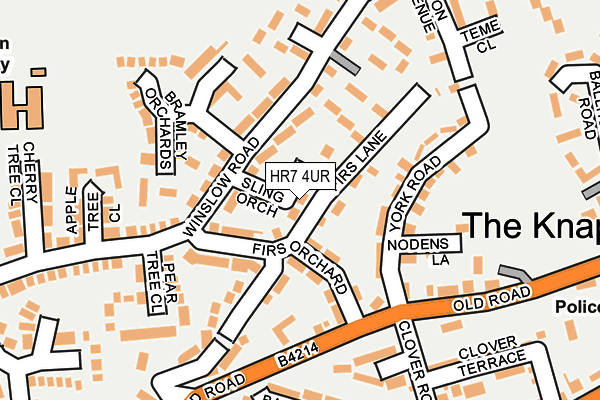 HR7 4UR map - OS OpenMap – Local (Ordnance Survey)