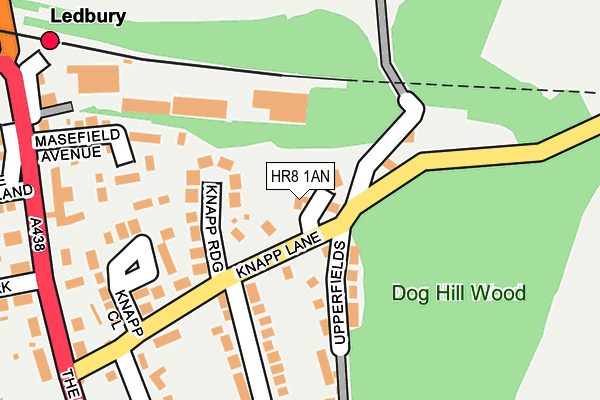 HR8 1AN map - OS OpenMap – Local (Ordnance Survey)