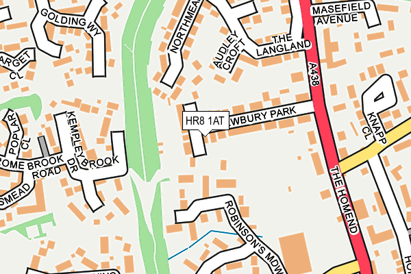 HR8 1AT map - OS OpenMap – Local (Ordnance Survey)