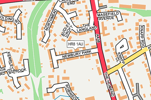 HR8 1AU map - OS OpenMap – Local (Ordnance Survey)