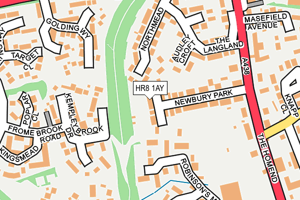 HR8 1AY map - OS OpenMap – Local (Ordnance Survey)