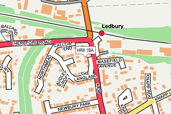 HR8 1BA map - OS OpenMap – Local (Ordnance Survey)