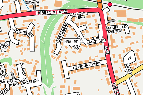 HR8 1BD map - OS OpenMap – Local (Ordnance Survey)