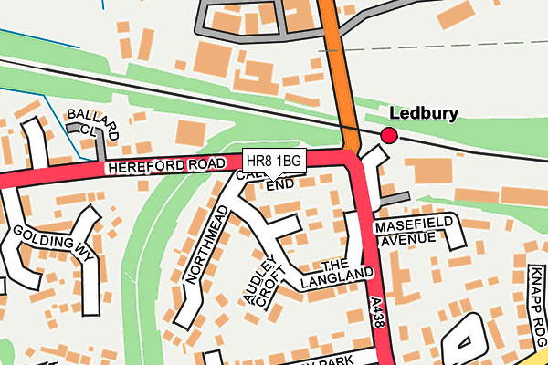 HR8 1BG map - OS OpenMap – Local (Ordnance Survey)