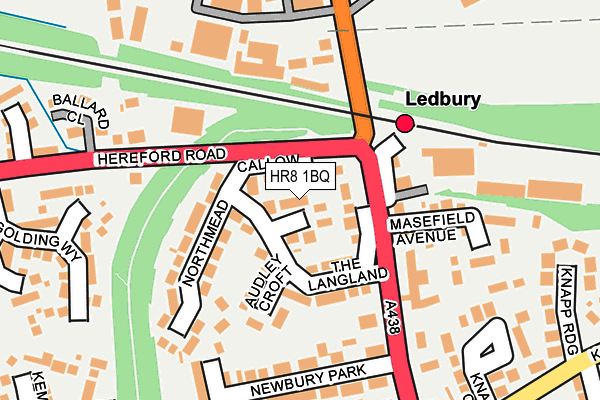 HR8 1BQ map - OS OpenMap – Local (Ordnance Survey)