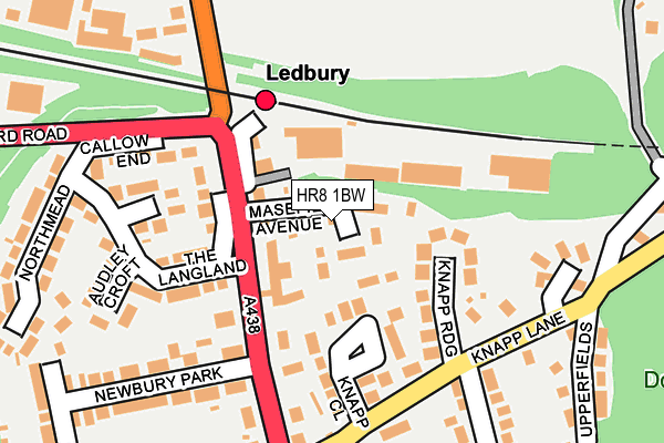 HR8 1BW map - OS OpenMap – Local (Ordnance Survey)