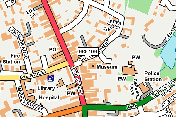 Map of LEDBURY NEWS LIMITED at local scale