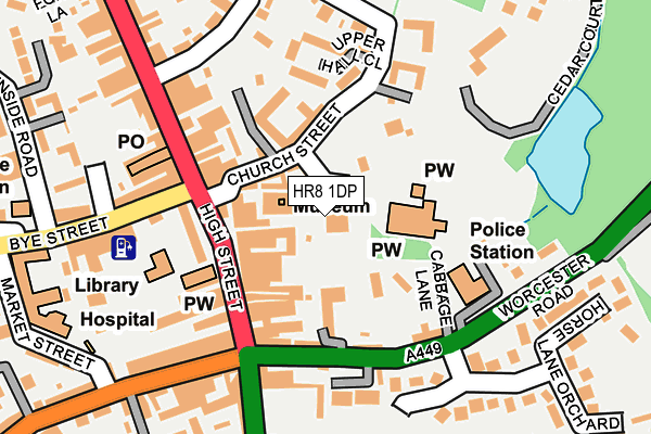 HR8 1DP map - OS OpenMap – Local (Ordnance Survey)