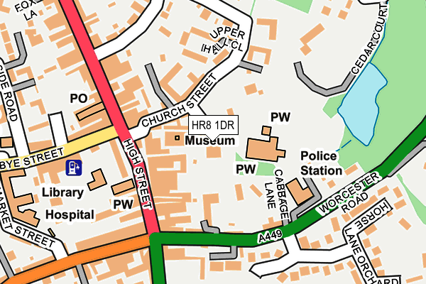 HR8 1DR map - OS OpenMap – Local (Ordnance Survey)