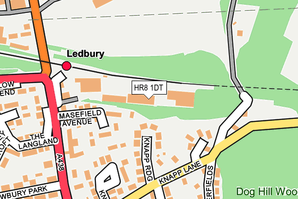 HR8 1DT map - OS OpenMap – Local (Ordnance Survey)