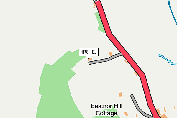 HR8 1EJ map - OS OpenMap – Local (Ordnance Survey)