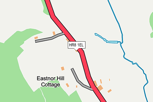 HR8 1EL map - OS OpenMap – Local (Ordnance Survey)