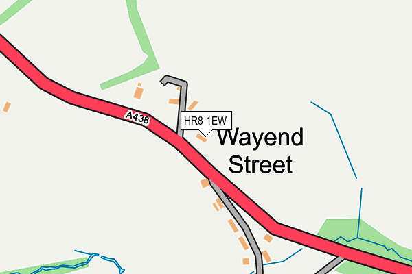 HR8 1EW map - OS OpenMap – Local (Ordnance Survey)