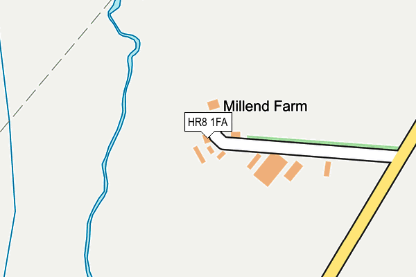 HR8 1FA map - OS OpenMap – Local (Ordnance Survey)