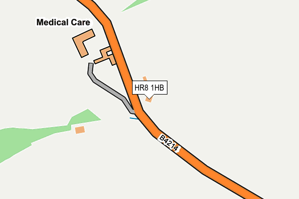 HR8 1HB map - OS OpenMap – Local (Ordnance Survey)