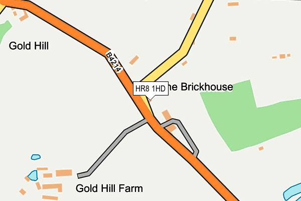 HR8 1HD map - OS OpenMap – Local (Ordnance Survey)