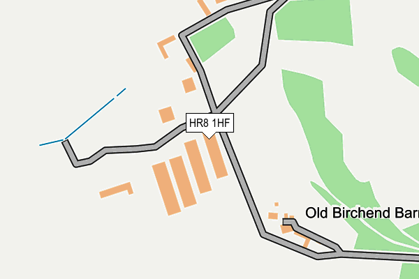 HR8 1HF map - OS OpenMap – Local (Ordnance Survey)